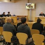 Los nueve acusados de integrar la dirección de la organización Ekin, durante el juicio que se sigue contra ellos en la Audiencia Nacional