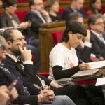 Los diputados de la CUP en el Parlament