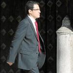El que fuera instructor del «caso Malaya», Miguel Ángel Torres, ayer en las inmediaciones del Tribunal Superios de Justicia de Andalucía