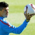 Agüero ya es uno más del grupo y esta noche se enfrentará al Rosenborg