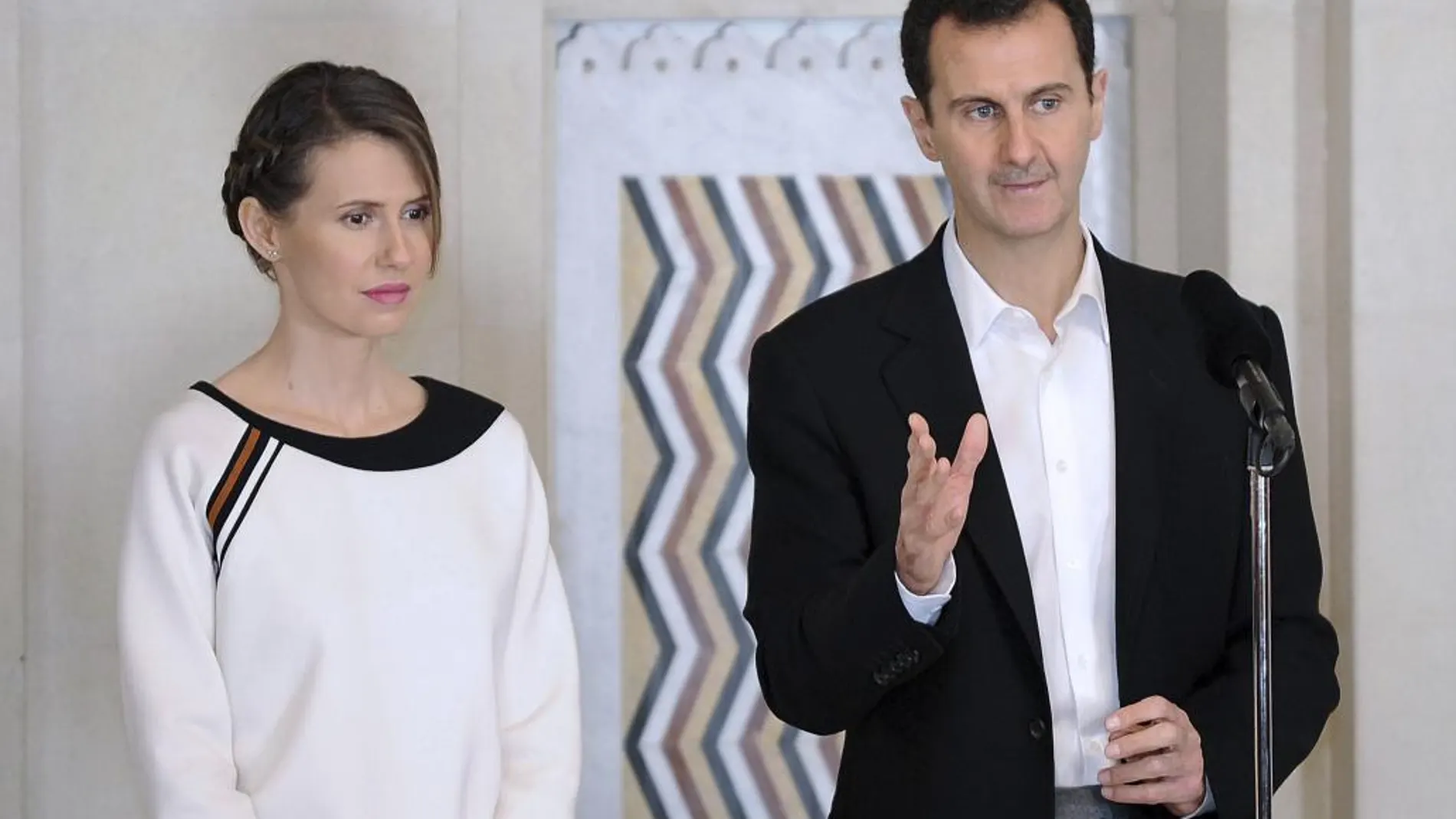 Bachar Al Asad y su mujer, Asma