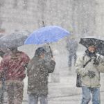Ya nieva en Madrid