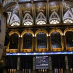 Paneles de la Bolsa de Madrid