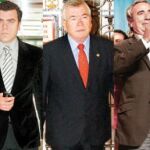 Los regidores de Coslada, Leganés, Getafe, Alcorcón y Pinto (de izquierda a derecha) deben su puesto a gobiernos en coalición con Izquierda Unida