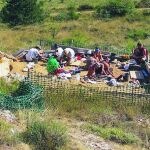Una imagen de los investigadores que han trabajado este año en el yacimiento paleolítico de Montlleó