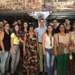 El secretario general de la Consejería de la Presidencia, José Manuel Herrero, se reúne con jóvenes con raíces castellanas y leonesas en Cuba