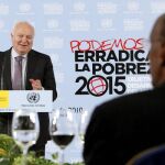 Moratinos durante su intervención