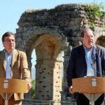 Los presidentes de Extremadura, Guillermo Fernández Vara, y de Castilla y León, Juan Vicente Herrera