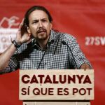 El líder de Podemos, Pablo Iglesias
