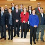 Foto de familia de la consejera de Cultura, María José Salgueiro, con los premiados en AR&PA