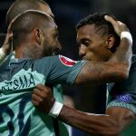 Quaresma celebra el gol
