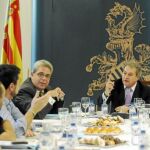 El presidente desayunó con periodistas antes del pleno provincial
