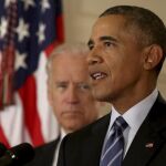 Obama, durante su comparecencia ante los medios en la Casa Blanca, hoy, 14 de julio de 2015, en Washington (EEUU).