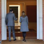 La presidenta de la Junta de Andalucía, Susana Díaz, junto al presidente del Gobierno, Mariano Rajoy