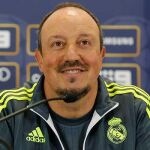 Rafa Benítez compareció esta madrugada ante los medios