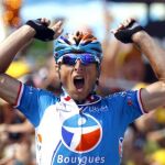 Pierrick Fedrigo a la llegada a meta