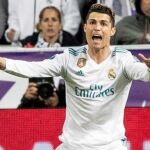 Cristiano Ronaldo durante el partido que Real Madrid y Juventus juegan en el estadio Santiago Bernabéu. EFE/Rodrigo Jimenez