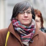 La exdiputada de la CUP Mireia Boya a su llegada a la sede del Tribunal Supremo esta semana. EFE/Víctor Lerena