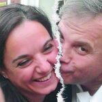 Antonio Miguel Carmona y la secretaria general del PSOE-M, Sara Hernández, en una imagen publicada en Twitter en 2014