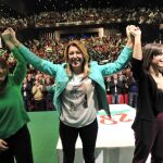 Susana Díaz ante los 2.050 asistentes (otros 1.500 la vieron en salas anexas) del auditorio Cartuja Center