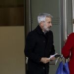 Imanol Arias a su salida de la Audiencia Nacional el pasado día 10 de mayo