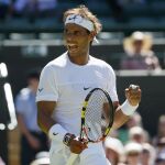 Rafael Nadal celebra el triundo tras ganar a Thomaz Bellucci