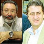 El sanedrín culé de «El Larguero»: encabezado por su principal comentarista, Manolo Oliveros y al sanedrín de sus comentaristas de «El Larguero»: Emilio Pérez Rozas, Miguel Rico y José María Minguella.