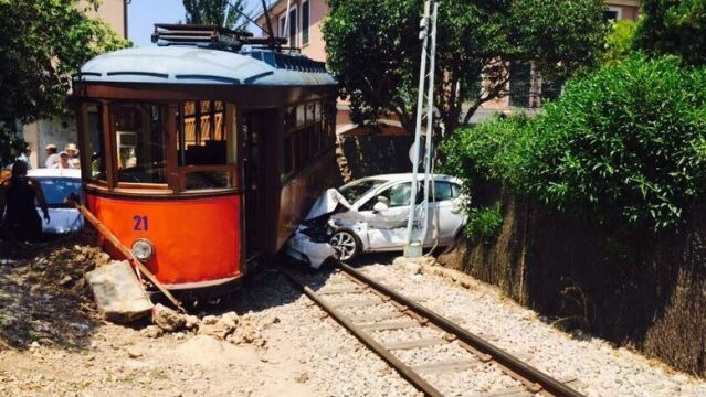 El tren accidentado