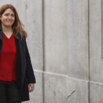La coordinadora general del PDeCAT, Marta Pascal, a su llegada esta mañana al Tribunal Supremo