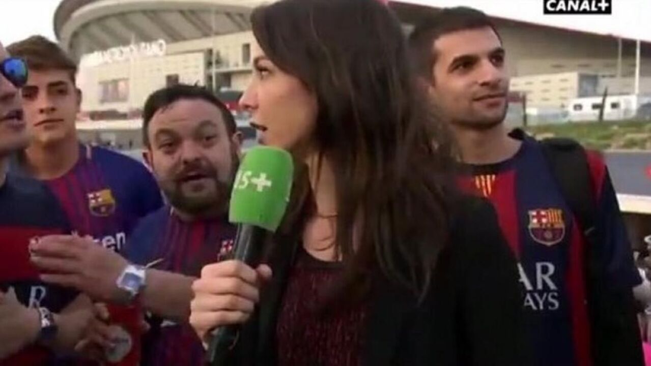Una periodista francesa, acosada por hinchas del Barça en la final de ...