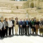 Barreiro y Pedro Alberto Cruz, acompañados de los responsables culturales del Partido Popular de todas las comunidades autónomas