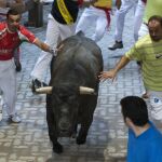 Foto de archivo de un encierro de San Fermín