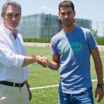 Pep Segura y Gerard López, en la Ciudad Deportiva Joan Gamper