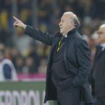 Vicente Del Bosque, durante el partido