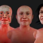 Reconstrucción del rostro de la Mujer de Naharon, que habría vivido hace unos 13.600 años/Efe