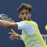 El tenista español Feliciano López ante Milos Raonic de Canadá