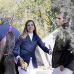 Margarita Vargas y Luis Alfonso de Borbón, en un día de concurso