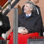 Michel Platini, Ángel María Villar y Joseph Blatter