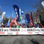 Funcionarios de prisiones durante la manifestación en Madrid/Efe