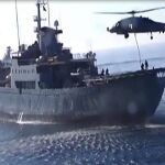 La Armada localiza tres embarcaciones cargadas con droga cuando estaba de maniobras en aguas de Cádiz