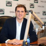 Albert Rivera, en un momento de la entrevista con Julia Otero