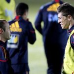 Iniesta y Torres en una imagen de archivo