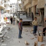 Niños juegan en la localidad de Duma, en Siria / Efe