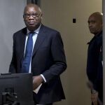 El ex presidente Laurent Gbagbo a su llegada al tribunal