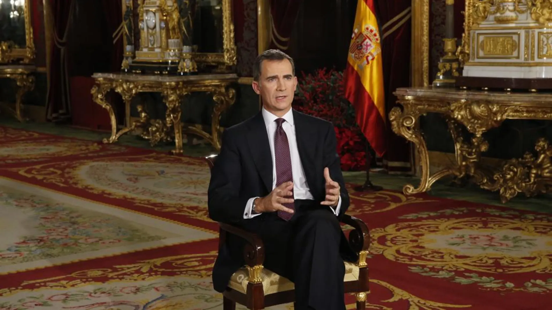 En directo: mensaje de Navidad de Felipe VI desde el Palacio Real