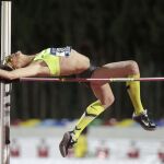 La atleta Ruth Beitia, durante su participación en la prueba de salto de altura de los Campeonatos de España de Atletismo