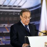 El presidente del Real Madrid, Florentino Pérez