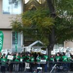 El sindicato se concentró ayer ante la Delegación de Igualdad en la capital hispalense