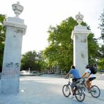 La emblemática Puerta del Rey también sufrió las agresiones de los piquetes