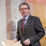 El presidente de la Generalitat, Artur Mas